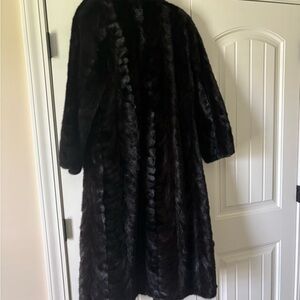 Luxurious Black Fur Coat